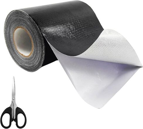 4.5Inch × 40FT RV Awning Repair Tape with Scissors, Outdoor Heavy Duty Repair Tape for Tarp, Tent, Boat Cover, Canvas, Sail Tape, Waterproof, UVproof and Heat-Resistant Tear Repair Pctch Kit in Saudi Arabia