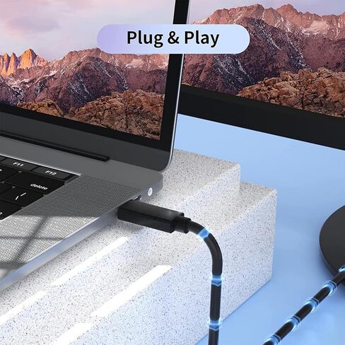 USB-C إلى محول VGA محول 6.6 قدم ، محول التوصيل والتشغيل من نوع C إلى VGA (15 دبوس) مع قدرة منسوجة المعادن ومكافحة التداخل ، جهاز العرض ، HDTV ، الكمبيوتر in Saudi Arabia