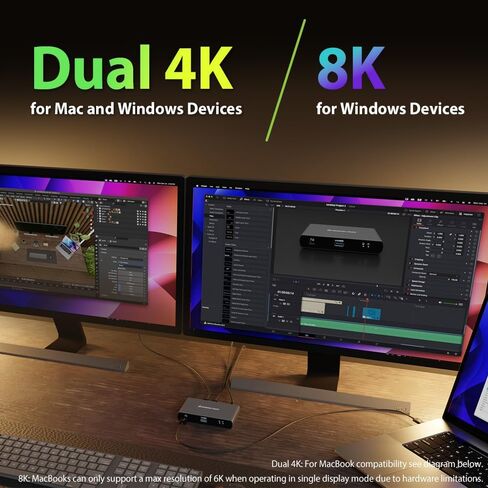 Iogear Quantum Thunderbolt 5 Dock Pro - 10 أجهزة - 80 جيجابت في الثانية - 2.5G - TB5 مضيف مزدوج 8K 60Hz / Triple 4K عرض 120Hz - USB -A ، SD 4.0 ، Audio - TAA - 140W HOST PD - يتضمن PSU - Win 11 - GTD58KTAA in Kuwait