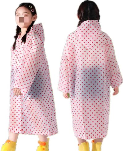 2Pack EVA Waterproof Poncho,Lightweight Kids Unisex Raincoat in Kuwait