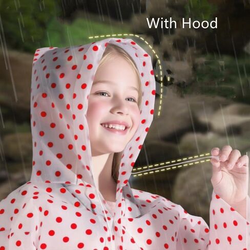 2Pack EVA Waterproof Poncho,Lightweight Kids Unisex Raincoat in Kuwait