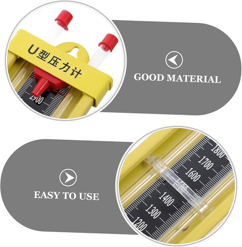 PRETYZOOM U Shaped Differential Pressure Gauge High Precision Manometer for Gas Pipeline Measurement Accurate Pressure Detection Stable Operation Wide Application in Saudi Arabia