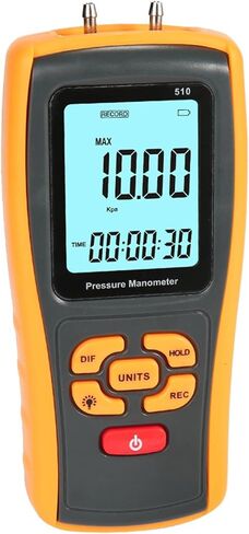 Small Differential Pressure Gauges High Resolution LCD Display HVAC Pressure Meter Device For Precise Airflows Testing in Saudi Arabia