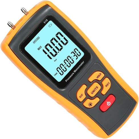 Small Differential Pressure Gauges High Resolution LCD Display HVAC Pressure Meter Device For Precise Airflows Testing in Saudi Arabia