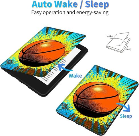 لـ Kindle Paperwhite 12th Generation 2024 7 "& Kindle Colorsoft 12th Gen 2024 Signature Edition Case ، زوايا عرض متعددة و Kickstand Back Case Protect in Kuwait