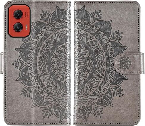 ASUWISH PHONE CASE لـ MOTEROLA MOTO G Stylus 5G 2024 غطاء خلية محفظة مع حامي الشاشة حبل المعصم Mandala Flower Flow Slip Slot Slot Slot G5 Women Girls Blue in Kuwait