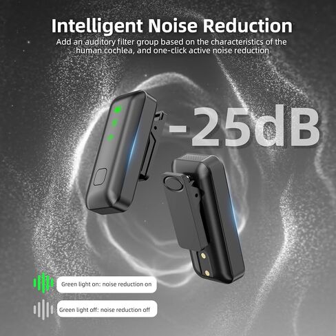 Wireless Lavalier Microphone with 36H Charging Case, Mini Lapel Mic for iPhone Android PC, Plug-and-Play USB-C/Lightning, 165FT Range for Podcast, Live Streaming, Recording in Saudi Arabia