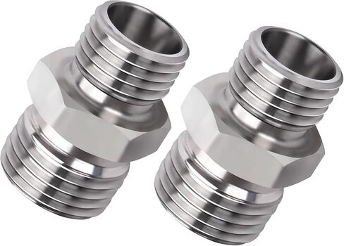 115757 Excavator Hydraulic Hose Pipe Thread Connector Compatible with Mini Excavator(For Most Hydraulic Thumbs, Screw Attachments And Hydraulic Tilt Buckets) - 2Pcs in Saudi Arabia