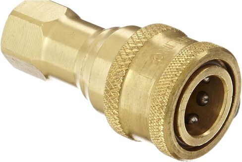 Dixon 1HF1-B Brass ISO-B التبادل التركيب الهيدروليكي ، مقرن ، 1/8 "اقتران X 1/8"-27 NPTF Thread Thread in Saudi Arabia