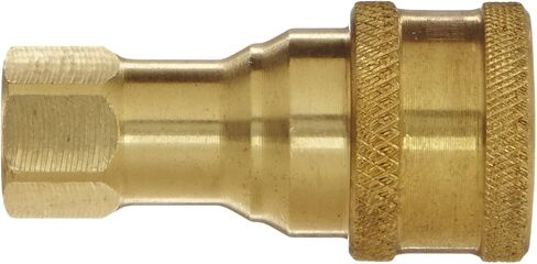 Dixon 1HF1-B Brass ISO-B التبادل التركيب الهيدروليكي ، مقرن ، 1/8 "اقتران X 1/8"-27 NPTF Thread Thread in Saudi Arabia