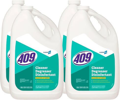 CloroxPro Formula 409 Cleaner Degreaser Disinfectant Refill, 128 Fluid Ounces, Pack of 4 (Package May Vary) in Kuwait