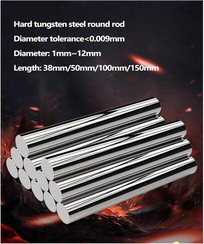 HRC55 Straight Shank Metric 50 100mm Carbide Rod Tool Tungsten Tungsten Rod Rod Rod Rod Tungsten Round Rod Rod Rod (2.1x100mm) in Kuwait