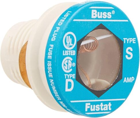 Bussmann S-1-1/4BC 1-1/4 Amp Type S Time-Delay Dual-Element Plug Fuse Rejection Base, 125V UL Listed 1-In Bag in Saudi Arabia