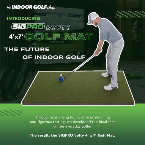 SIGPRO SOFTY GOLF MAT - جودة متميزة ودائمة - لممارسة الجولف الداخلية الواقعية - مصنوعة في الولايات المتحدة الأمريكية in Kuwait