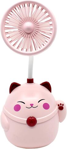 Cute Animal Table Top Yellow Fan USB-C, Fun Office Desk Accessories, Desk Fans Small Quiet Electric Plug In, Small Plug In Fan, Table Fans, Cubical Accessories for Work (Green) in Saudi Arabia