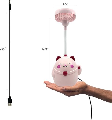 Cute Animal Table Top Yellow Fan USB-C, Fun Office Desk Accessories, Desk Fans Small Quiet Electric Plug In, Small Plug In Fan, Table Fans, Cubical Accessories for Work (Green) in Saudi Arabia