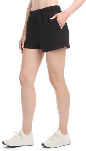 Danskin Women's 2 Pack Fleece سحب على السراويل القصيرة in Saudi Arabia