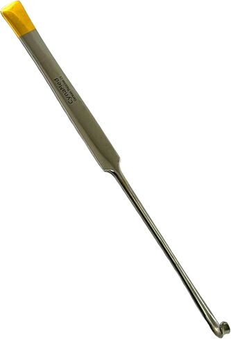 Pack of 5pcs - Animal Spay Hook, Veterinary Snook Hook for Ovaries and Uterus Removal - Flat Handle with Gold Tips and Smooth Finish - German Stainless Premium in Saudi Arabia