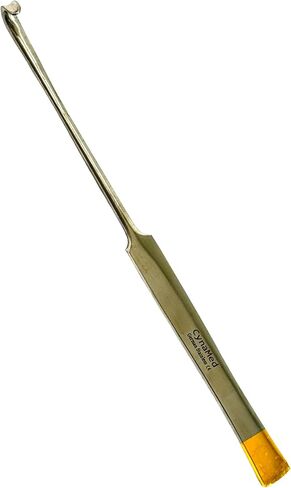 Pack of 5pcs - Animal Spay Hook, Veterinary Snook Hook for Ovaries and Uterus Removal - Flat Handle with Gold Tips and Smooth Finish - German Stainless Premium in Saudi Arabia