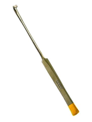 Premium 8" (20cm) Snook Hook with Gold Tips - Animal Ovaries and Uterus Removal - Veterinary Spay Instruments - German Stainless Steel (1) in Kuwait