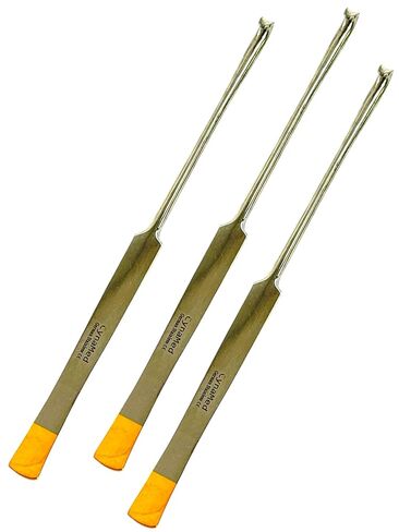 Premium 8" (20cm) Snook Hook with Gold Tips - Animal Ovaries and Uterus Removal - Veterinary Spay Instruments - German Stainless Steel (1) in Kuwait