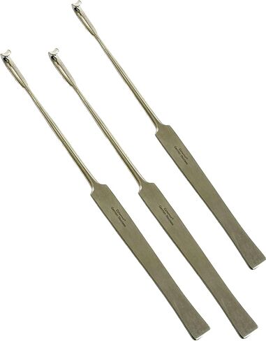 8in snook snook hook مع مقبض مسطح - النهاية السلس - أجهزة التعريف البيطرية - الفولاذ المقاوم للصدأ الألماني (3) in Kuwait