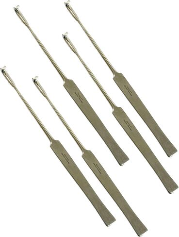 8in snook snook hook مع مقبض مسطح - النهاية السلس - أجهزة التعريف البيطرية - الفولاذ المقاوم للصدأ الألماني (3) in Kuwait