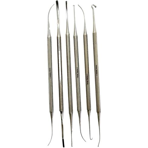 Varady Skin Hook Pack of 6 with Knurled Egonomic Handles - Autoclavable - German Stainless Steel in Saudi Arabia