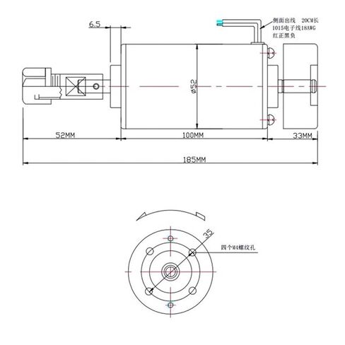 DC 400W CNC محرك المغزل KIT ER16 Chuck 400W محرك المغزل in Kuwait
