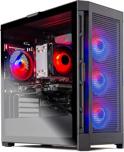 Skytech Gaming Azure 3 Desktop PC ، Ryzen 7 9700x 3.8 GHz (5.5GHz Turbo) ، NVIDIA RTX 5060 TI 16GB ، 1TB NVME SSD ، 32GB DDR5 RAM 5200 RGB ، 850W GOLD ATX 3 PSU ، 360 MEL AGB AIO ، WI-FI in Kuwait