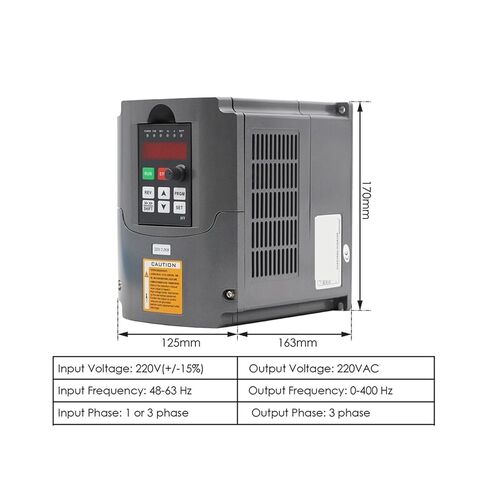 220 فولت 2.2 كيلو واط ER20 محرك مغزل مبرد بالهواء 80 مم مبرد الهواء 4 محامل و 2.2 كيلو وات VFD عاكس وفئة الألمنيوم 80 مم (محمل كرة الصلب ، 380 فولت) in Kuwait