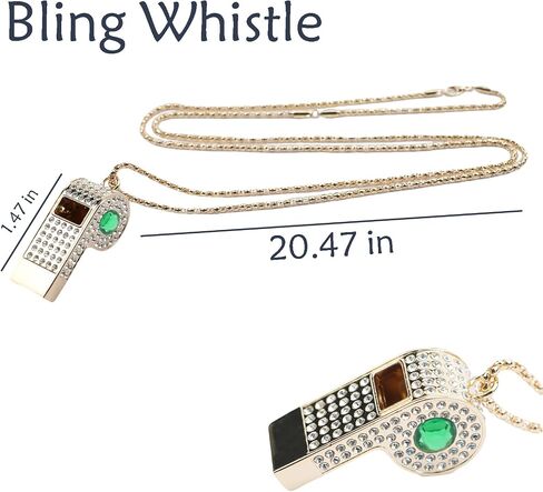 Whistle,Rhinestone Sports Whistle with Keychain for Coach/Referee/Training/Lifeguard/Teachers(Gold) in Saudi Arabia