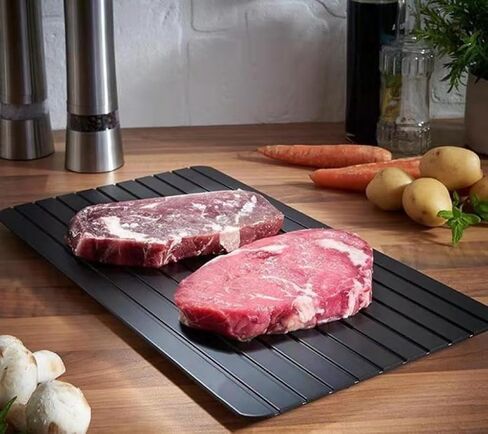 Defrosting Tray for Frozen Meat, Aluminium Plate for Thawing Frozen Food, dethawing Board，defrosting Plate thawing Tray defrosting Plate Natural Thawing Large 14 x 8 in Physical Cooling Pad in Saudi Arabia