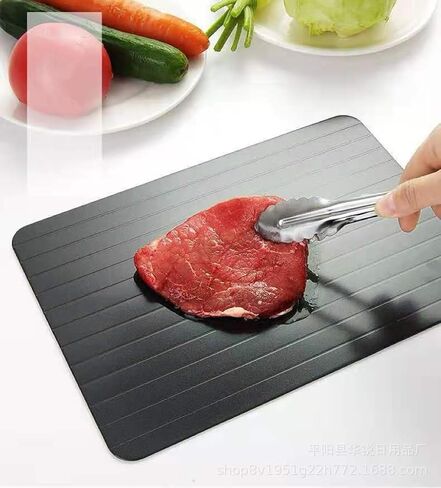 Defrosting Tray for Frozen Meat, Aluminium Plate for Thawing Frozen Food, dethawing Board，defrosting Plate thawing Tray defrosting Plate Natural Thawing Large 14 x 8 in Physical Cooling Pad in Saudi Arabia