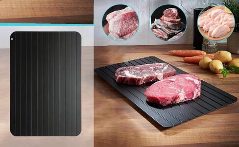 Defrosting Tray for Frozen Meat, Aluminium Plate for Thawing Frozen Food, dethawing Board，defrosting Plate thawing Tray defrosting Plate Natural Thawing Large 14 x 8 in Physical Cooling Pad in Saudi Arabia