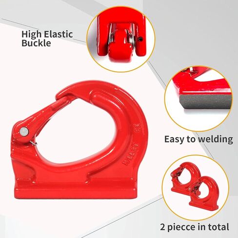 3Ton Welded Hook,Alloy Welded Bucket Hook，Welding Hook for Tow Truck Crane Tractor Weld on Hook 6600 Lbs 2 Pack in Saudi Arabia