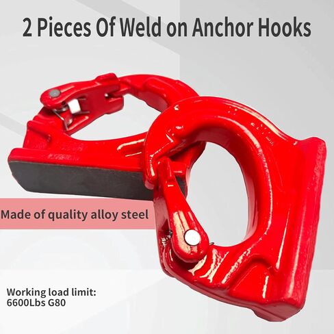 3Ton Welded Hook,Alloy Welded Bucket Hook，Welding Hook for Tow Truck Crane Tractor Weld on Hook 6600 Lbs 2 Pack in Saudi Arabia