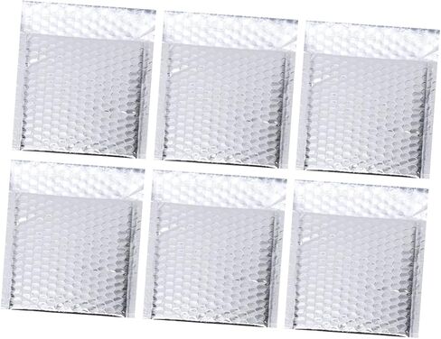 angoily 28pcs حقيبة الفقاعة الفضية من مواد الأليف مواد فيلم الألومنيوم مظاريف أكياس التعبئة والتغليف مقاوم للصدمات لأكياس الفقاعة اللوجستية لتحريك الالتفاف للحماية in Saudi Arabia