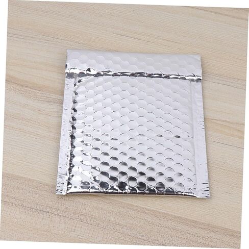 angoily 28pcs حقيبة الفقاعة الفضية من مواد الأليف مواد فيلم الألومنيوم مظاريف أكياس التعبئة والتغليف مقاوم للصدمات لأكياس الفقاعة اللوجستية لتحريك الالتفاف للحماية in Saudi Arabia