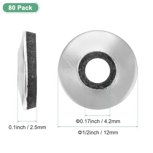 80 عبوة EPDM غسالات المطاط ختم ، 304 الفولاذ المقاوم للصدأ #8 × 1/2 "OD حشية غسالات المطاط Neoprene للمسامير/البراغي/الآلات/السفن in Kuwait