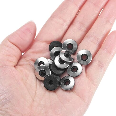 80 عبوة EPDM غسالات المطاط ختم ، 304 الفولاذ المقاوم للصدأ #8 × 1/2 "OD حشية غسالات المطاط Neoprene للمسامير/البراغي/الآلات/السفن in Kuwait