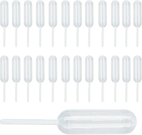 120 Pcs 4 ml Cupcake Pipettes, Clear Plastic Dessert Pipettes Mini Squeeze Transfer Dropper Pipettes, Small Dropper for Cupcake, Chocolate, Birthday Party, Holiday Decoration in Saudi Arabia