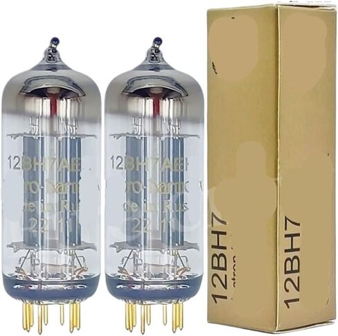 أنبوب الفراغ 12BH7 NEEDLE 5687 6N6 7119 7044 12BH7A CV5042 مناسبة لأنبوب الصوت HIFI (1PAIR مطابقة) in Saudi Arabia