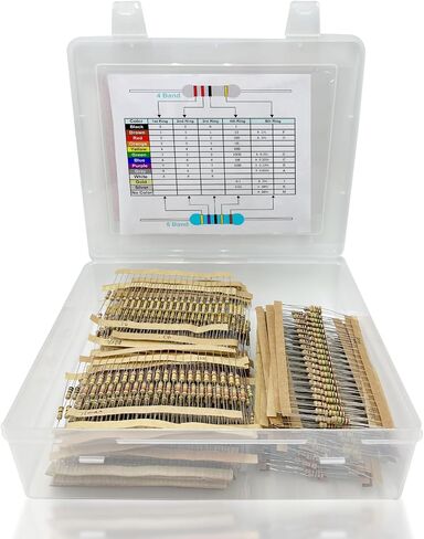yeaz 2600 pcs 130 stable restor kit ، 1/2w (0.5W) 1 أوم-3 أمتار ، 5 ٪ التسامح ، مقاومات أفلام الكربون لمشاريع الالكترونيات DIY ، حزمة المقاوم المتوافقة مع ROHS ، 100 ٪ مقاومات ثابتة جديدة للمبتدئين للمبتدئين in Kuwait