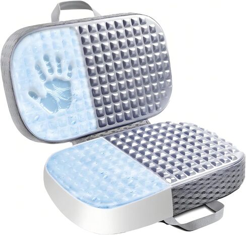 Rapid Cooling Travel Airplane Seat Cushion for Long Flights, Waterproof Stadium Portable Memory Foam Seat Cushion for Kayaking, Camping, Bleachers, Car, Folding Chair Pads for Tailbone Sciatica Pain in Saudi Arabia