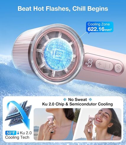 TORRAS COOLiFY iva Handheld Fan with Ice Cooler, 0-100 Adjustable Speed, Super Mini Powerful Portable Fan 5000mAh Rechargeable, Hand Fans for Travel Essentials, Outdoor, Gifts for Dad Women, Charcoal in Saudi Arabia