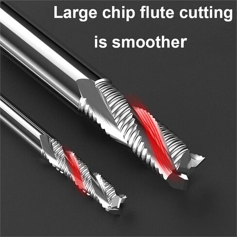 Roughing End Mill 4-20mm 3 Flutes CNC Solid Carbide Router Bits for Aluminum Spiral Bit HRC55 Solid Carbide Milling Cutter(10x25) in Saudi Arabia