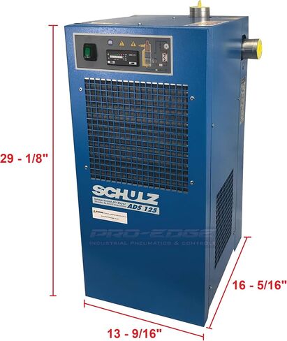 125 CFM Schulz Compressed Air Refrigerated Air Dryer, 20HP, 25HP and 30HP Compressors, Moisture Removing Particulate Filter in Saudi Arabia