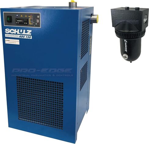 150 CFM Schulz Compressed Air Refrigerated Air Dryer 30HP and 40HP Compressors, Moisture Removing Particulate Filter in Kuwait