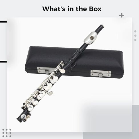 Piccolo With 16 Holes In E Key C Tuning, Perfect For Beginners And Students, Includes Case And Accessories For Music Classes And Performances in Saudi Arabia